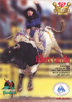 1996 High Gear Rodeo Crown Jewels #75 Gilbert Carrillo Back